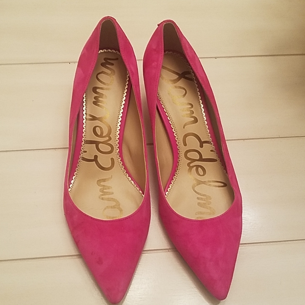 Sam Edelman suede kittten heels